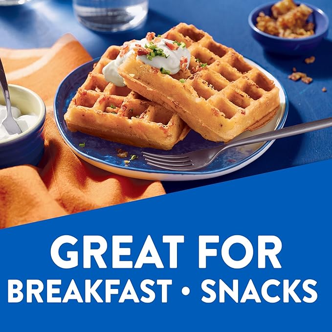 Krusteaz Light and Crispy Belgian Waffle Mix Krusteaz Waffle Mix 28 oz Box (Pack of 8)