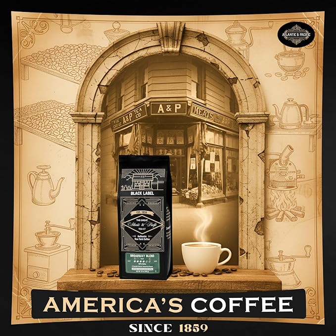 A&ampP Broadway Blend Medium Roast Ground Coffee 12 oz 3 Pack 100% Arabica Smooth Classic Flavor &amp Rich Aroma
