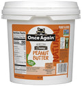 Once Again Natural Creamy Peanut Butter 5lb Pantry Pal (same as 5 jars)- Salt Free Unsweetened - Gluten Free Certified Vegan Kosher Non-GMO Verified