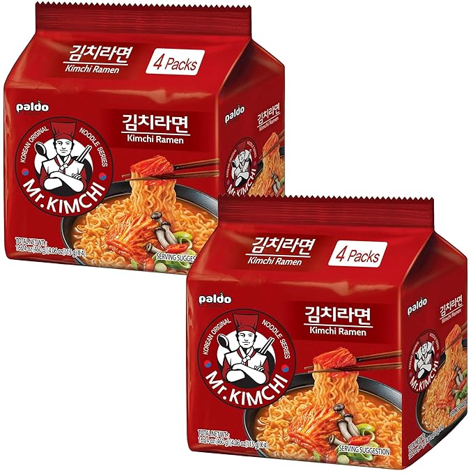 Paldo Kimchi Ramen 4.06 Oz (Pack of 8)