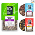 Tiesta Tea - Summer Mocktail Kit Loose Leaf Premium Gift Box 3 Pouches Caffeinated Make Hot &amp Iced Tea Set with Green White &amp Black Brews 25 Cups per Bag
