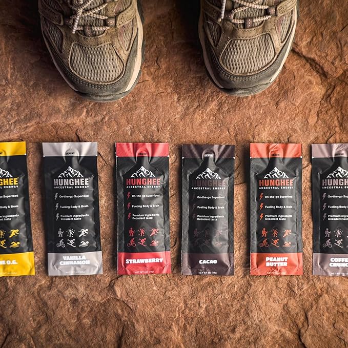 Ancestral Energy Variety Bulk Pack | Organic Grass-Fed Ghee &amp Raw Honey Blend | Animal-Based Energy Boost for Athletes | Hiking Cycling Running Backpacking | Healthy Snack (Pack of 24)
