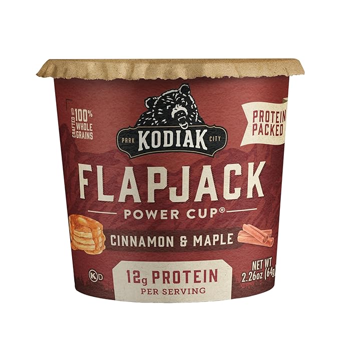 Kodiak Cakes Pancake On the Go Cinnamon and Maple 2.26 Ounce (Pack of 12)