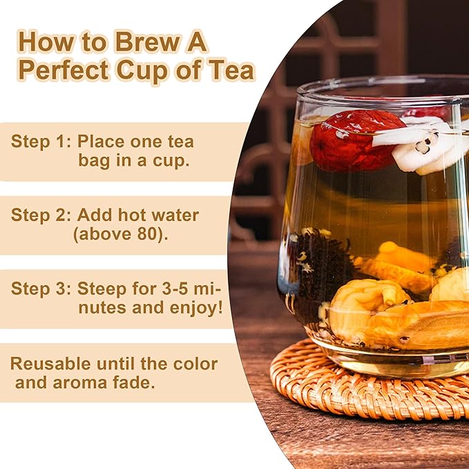Ginseng Mulberry Herbal Tea 20 bags Kidney Tea Formula Ginseng Six Treasure Tea Organic Liver Support &amp Kidney Cleanse -Healthy Cleansing for Men &amp Women Te Para Limpiar Los Riñones (20bag/