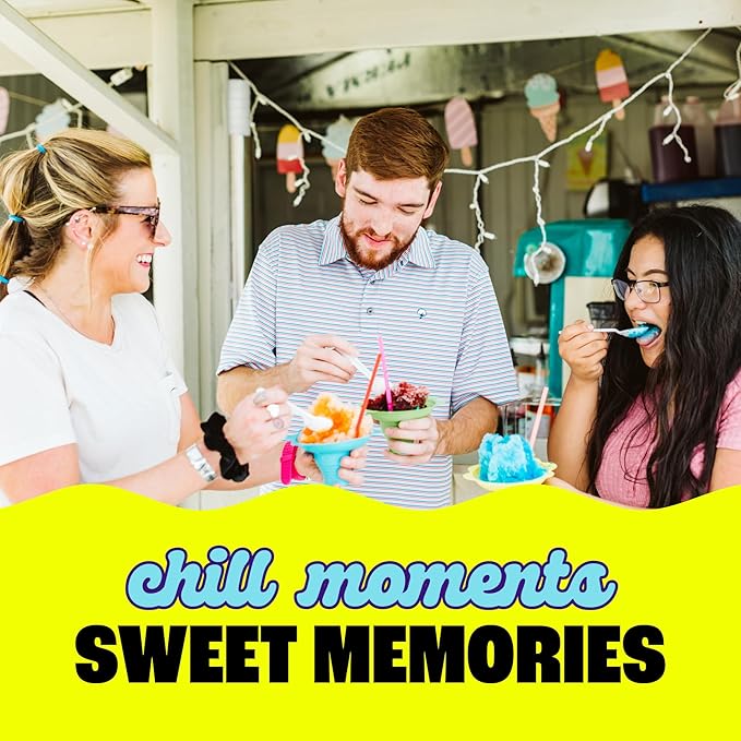 Hawaiian Shaved Ice Syrup Assortment 6 Popular 16oz Flavors: Cherry Grape Blue Raspberry Tiger's Blood Lemon-Lime Pina Colada