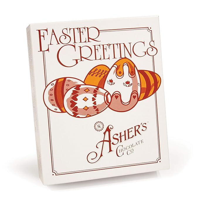 Asher's Chocolates Chocolate Coated Eggs Spring Collection of Easter Eggs Small Batches of Kosher Chocolate Family Owned Since 1892 24 Chocolate Eggs (Milk Chocolate Peanut Butter Meltaway)
