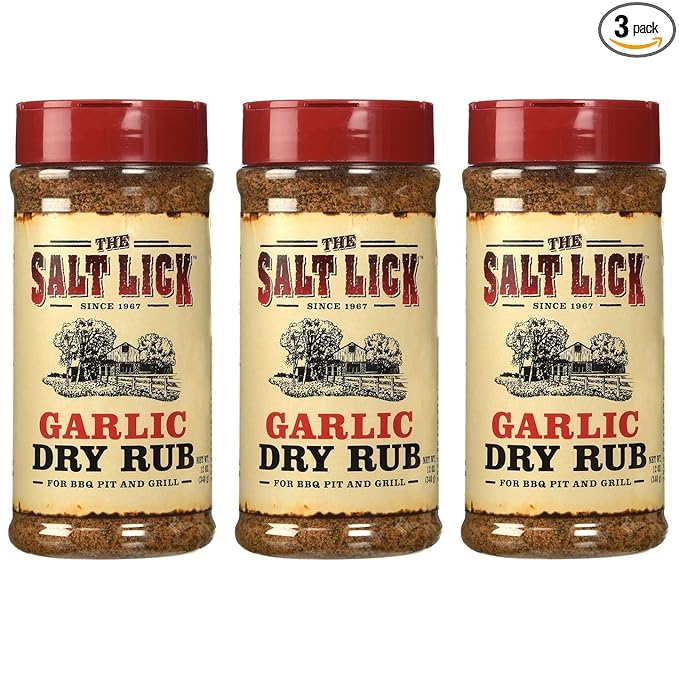The Salt Lick BBQ Garlic Dry Rub 12 Oz - Pack of 3