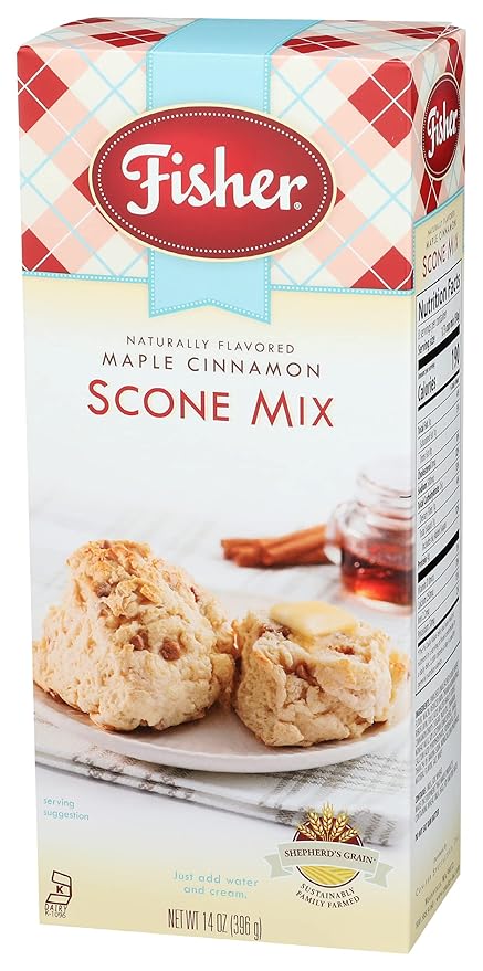 Fisher Scone Mix Maple Cinnamon 14 OZ (Pack of 3)