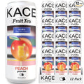 Juicy Peach Gummi Green Iced Tea – Infused with Real Peach Flavor – Perfect Pick-Me-Up Tea – Naturally Sweetened – Ideal for Summer Tea Lovers and Daily Drinks – 12-Pack of 320ml Cans