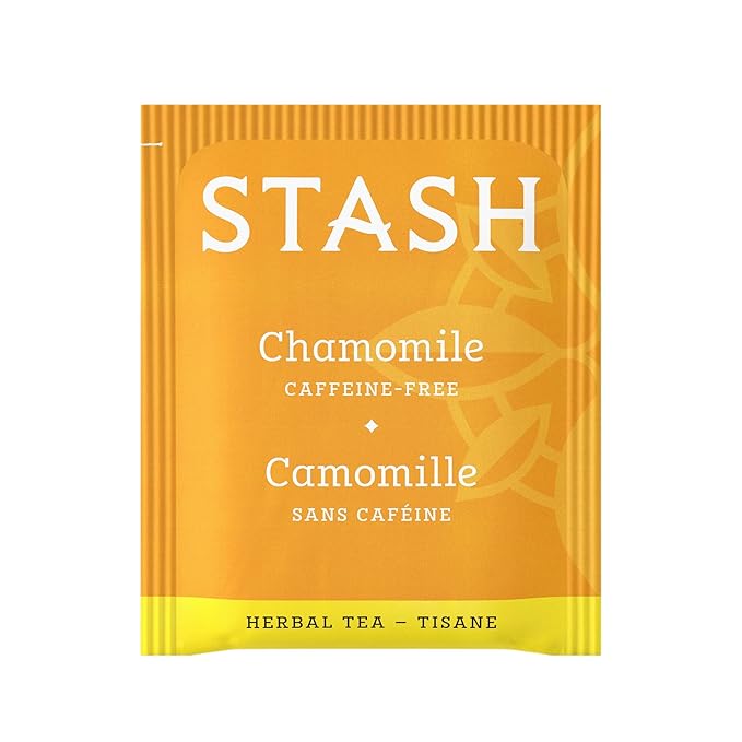 Stash Tea Chamomile Herbal Tea - Naturally Caffeine Free Non-GMO Project Verified Premium Tea with No Artificial Ingredients 20 Count (Pack of 6) - 120 Bags Total