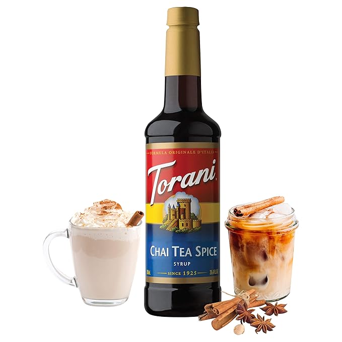 Torani Syrup Chai Tea Spice 25.4 Ounces (Pack of 4)