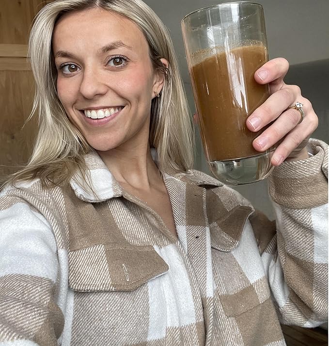 BIOptimizers Mushroom Coffee Alternative – Salted Caramel Drink – Lion’s Mane Chaga Reishi + Collagen Peptides for Focus Energy &amp Gut Health – Adaptogenic Mushrooms &amp MCT Powder – 15 Servin