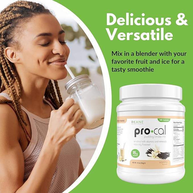 Pro-Cal Vanilla Meal Replacement Powder 14.07 oz – High Protein Low Calorie Shake &amp Pudding Mix – 16 Servings Delicious &amp Easy to Prepare – Supports Healthy Weight Management Vanilla