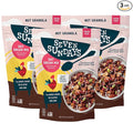 Seven Sundays Nut Granola Cereal Day Dream Dark Chocolate Raspberry 20 Oz Bag (Pack of 3) Grain &amp Gluten Free 4g Protein 5g Net Carbs Keto Friendly