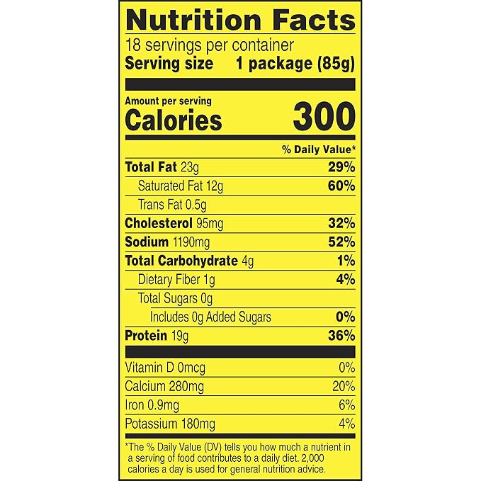 Slim Jim Beef and Cheese Stick Pepperoni ’n Cheese 3 Oz. 18-Count