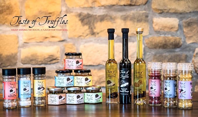Black Truffle Honey - Burgundy Black Truffles (Tuber Uncinatum) Acacia Honey 3.7 Oz(110g) - Gourmet Food Condiments Infused Cooking Marinade- Garnish Seasoning Vegan Non-GMO All-Natural