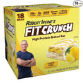 FITCRUNCH Snack Size Protein Bars 6-Layer Baked Bar 3g of Sugar &amp Soft Cake Core (18 Bars Lemon Cake)