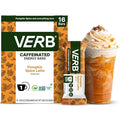 Verb Caffeinated Energy Bars Pumpkin Spice Latte (26g Pack of 16) 110-Calorie Delicious Low Sugar Energy Bar - Gluten Free On-the Go Snack with 80mg Green Tea Caffeine Only Real-Food Ingredients