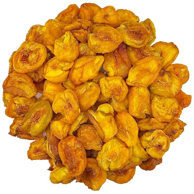 FirstChoiceCandy Fancy Dried Peaches Natural Sweet and Healthy Snack No Sugar Added In Resealable Bag (2 Pound (Pack of 1))