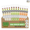 Beef Jerky Variety Pack Iowa Smoked Recipe 3 Flavors No Sugar Non-GMO 100% Grass Fed Beef Sticks. No Nitrates Gluten Soy MSG Dairy or Nuts. Paleo Whole30 and Keto Snack. Low Calorie High Pro