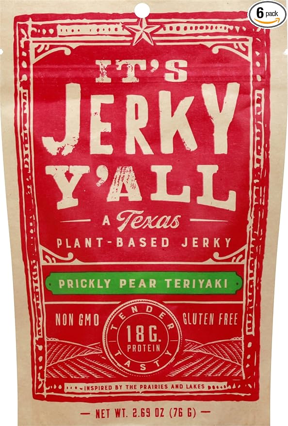 Generic I.t's Jerky Y'all Pear Teriyaki Plant-Based Jerky 2.69OZ Pack of 6