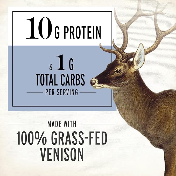 EPIC Venison with Beef Bites Original Hunter's Recipe Keto Friendly Whole30 Approved Gluten Free 8 Count 20 oz