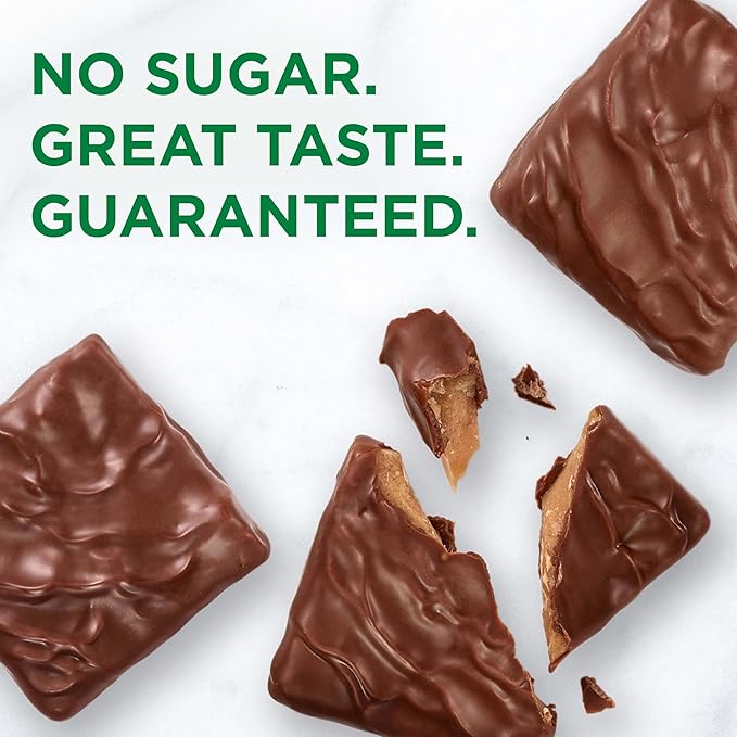 RUSSELL STOVER Sugar Free Toffee Squares in Chocolate Candy 2 oz. bag (Pack of 10)