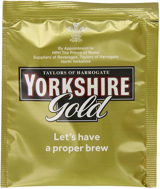 Taylors of Harrogate Yorkshire Gold Individually Wrapped Tea Bags 200 Count. (Pack of 2)