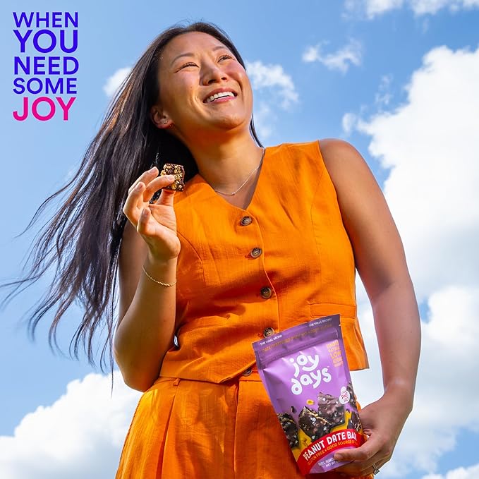 Joydays Dark Chocolate Date Bark 2 Flavor Pack (Peanut &amp Almond) Dates Sea Salt Roasted Peanuts or Almonds Gluten Free Vegan Healthier Snacks for Adults &amp Kids No Added Sugar 3.88 oz
