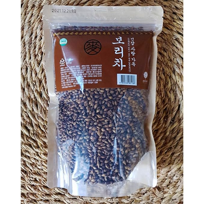 GAGOPA Roasted Barley Tea – 100% Korean Grain Tea Smooth Nutty Flavor Caffeine-Free Herbal Drink Hot or Iced 450g Bulk Pack