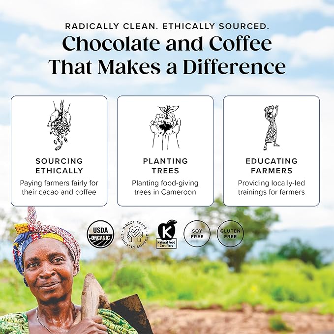 Moka Origins Organic Chocolate Bar Pack – Bean-to-Bar Direct &amp Fair Trade Small-Batch Ethically Sourced Gourmet Artisan Craft Chocolate (12-Pack Cherry)