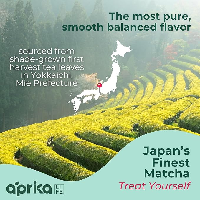 Authentic Japanese Ceremonial Grade Matcha Powder First Harvest Organic Ceremonial Matcha Green Tea Powder – 1.1lb oz/ 500g – No Sugar Added Matcha Ceremonial - by AprikaLife