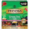 Twinings Green Tea with Pomegranate Raspberry &amp Strawberry Individually Wrapped Bags 100 Count (Pack of 1) Caffeinated Enjoy Hot or Iced 100 Teabags