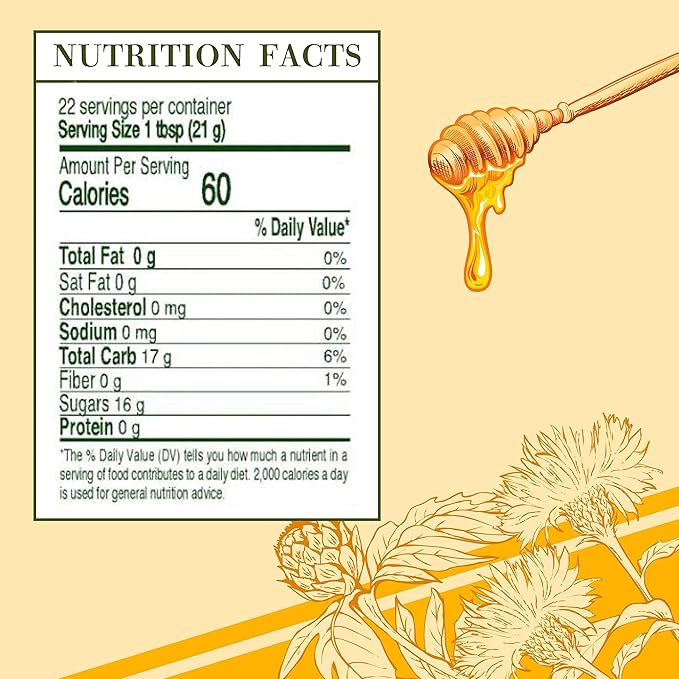 Don Victor Pure Honey with Comb 16 oz. Glass Globe Jar Edible Honeycomb Included Alternative Sweetener Perfectly Sweet Gift for Teachers