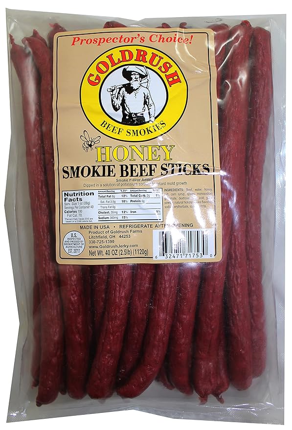 Gold Rush Honey Meat Sticks (Smokies) 2.5 Lb.