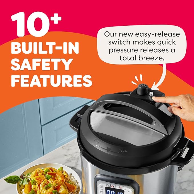 Instant Pot Duo 7-in-1 Electric Pressure Cooker Slow Cooker Rice Cooker Steamer Sauté Yogurt Maker Warmer &amp Sterilizer Includes App with Over 800 Recipes Stainless Steel 8 Quart