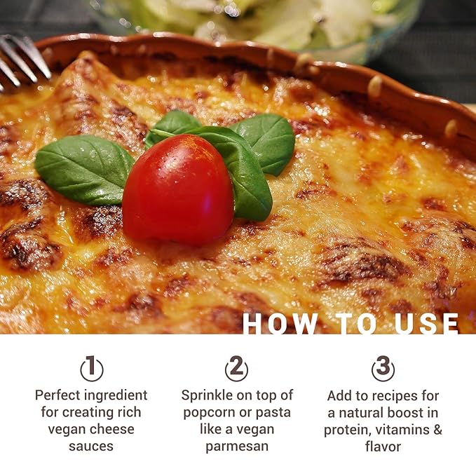 Gloriously Noochy Licious - Premium Vegan Cheese Alternative | Nutritional Yeast Flakes | Non-GMO Gluten-Free Dairy-Free Low-Calorie | Ideal for Vegan Mac &amp Cheese Pizza Sauces &amp More - 1
