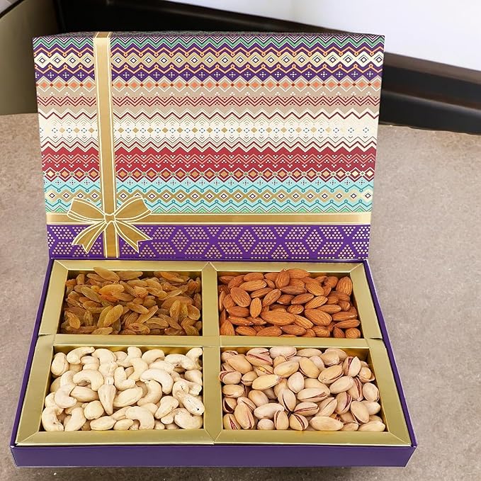 Jaiccha Ghasitaram Dryfruits Hamper-Fruit n Nut Dryfruit Box 400 gms |Gift for DiwaliHoliRakhiValentineChristmasBirthdayAnniversaryHerHim|
