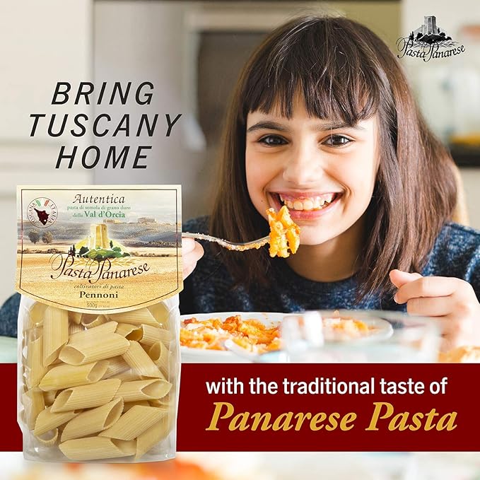 Pasta Panarese Pici Pasta - Wheat Pasta Made in Italy 500g / 17.63oz (3 pack)