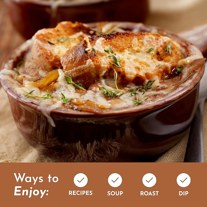 French Onion Soup Mix | 20 Servings | 9g Protein Per Serving | Pasture-Raised Bone Broth with Onion Garlic &amp Pepper | Supports Gut Health Immunity Joints &amp Skin*