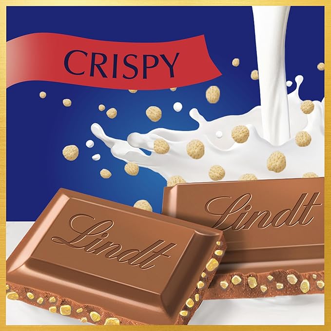 Lindt CLASSIC RECIPE Crispy Milk Chocolate Candy Bar Milk Chocolate 12 Pack 4.4 oz.