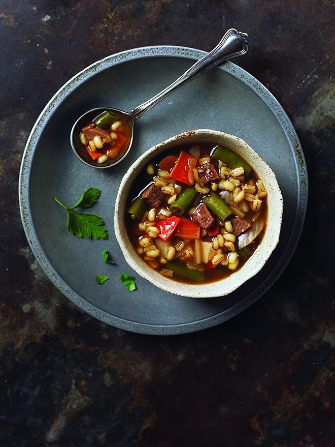 Knorr Professional Soup du Jour Beef Vegetable and Barley Soup Mix 0g Trans Fat per Serving Just Add Water13.9 Ounce (Pack of 4)