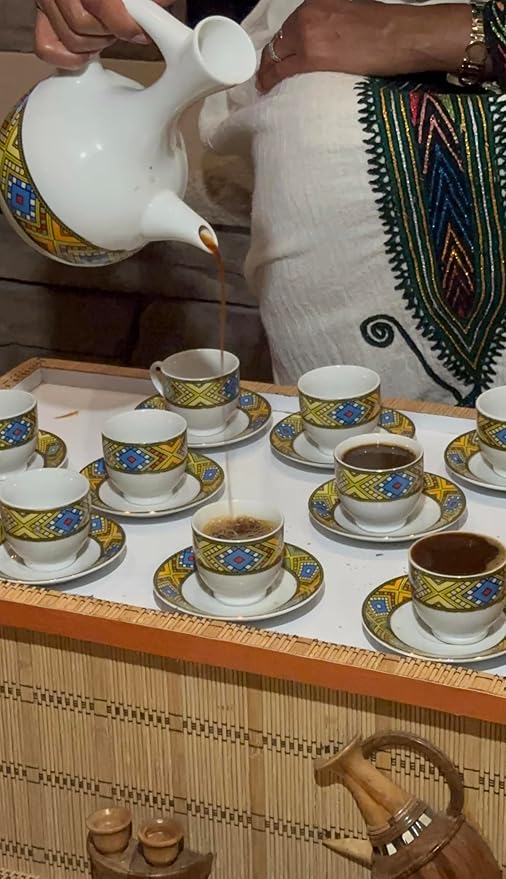 Land of Origins Coffee ETHIOPIAN HARRAR WHOLE BEANS COFFEE medium roast single origin100% Arabica natural Ethiopian coffee 16oz (1 pound)