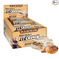 FITCRUNCH Snack Size Protein Bars 6-Layer Baked Bar 3g of Sugar &amp Soft Cake Core (9 Bars Cinnamon Twist)