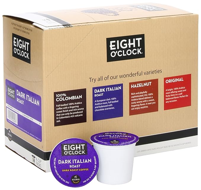 Eight O'Clock Coffee Dark Italian Roast K-Cups 24-Count (Pack of 2)