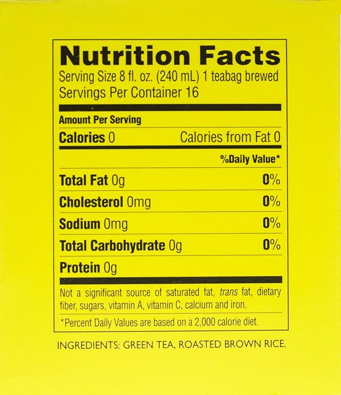 Dynasty Roasted Rice Genmai-Cha Tea 96 Count Pack Of 6