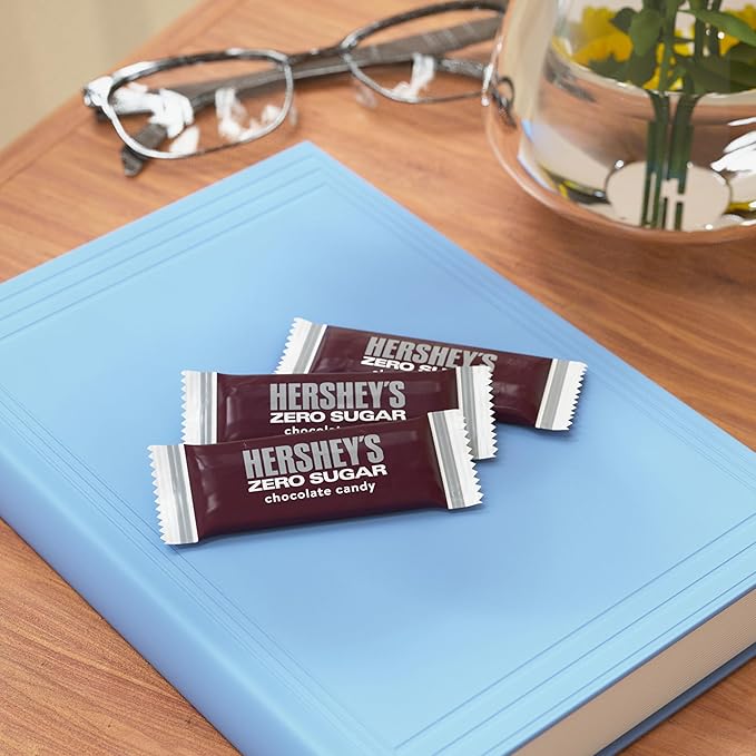 HERSHEY'S Zero Sugar Chocolate Candy Bags 3 oz (12 Count)
