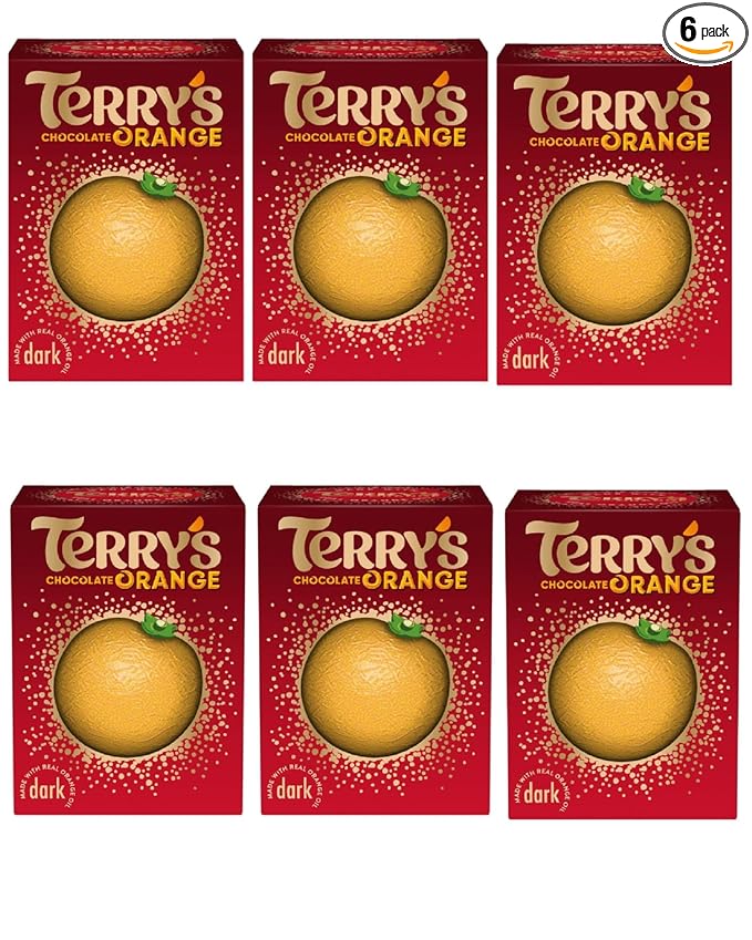 Terry's Chocolate Orange Dark Ball 145g (Pack of 6)