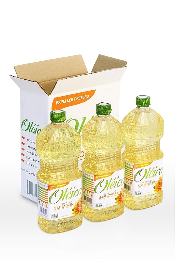 Oléico - High Oleic Safflower Oil 32 fl. oz. (Pack of 3)