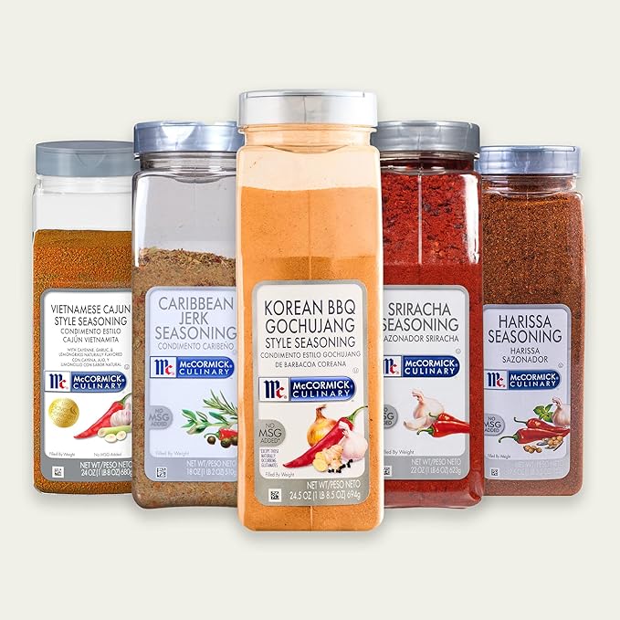 McCormick Culinary Seasoning Korean BBQ Gochujang Style No MSG Added Gluten Free For Culinary &amp Professional Kitchens 24.5 oz (Pack of 6)